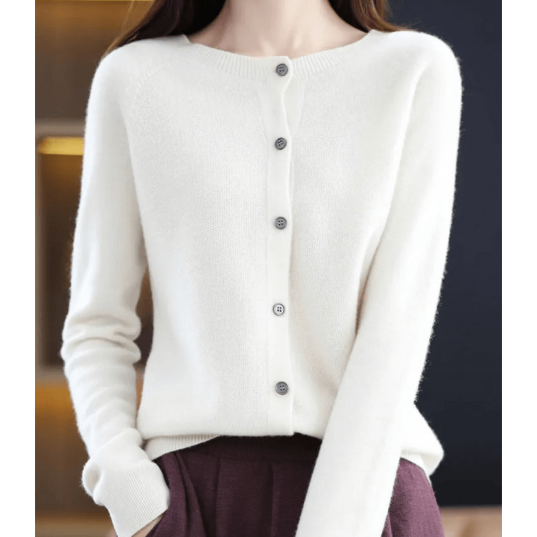 "Weiche Damen Strickjacke, klassisches Design, Knopfleiste, lockere Passform, vielseitig kombinierbar, ideal für jede Jahresz