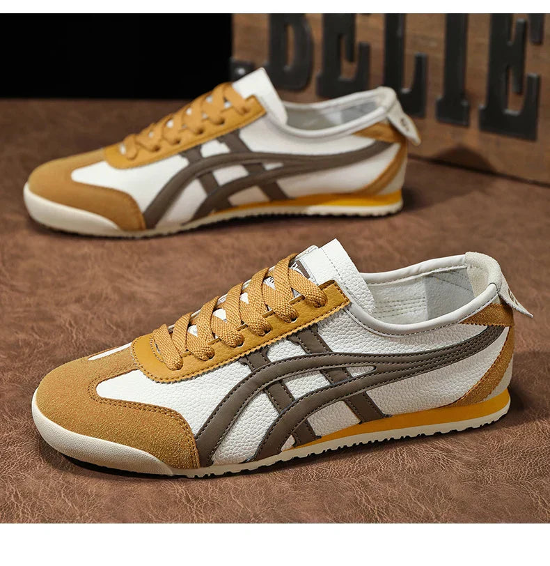 "Weiße Sommer-Sneakers mit geometrischem Muster und bequemer Passform für Damen, ideal für stilbewusste Outfits"