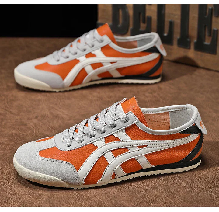 "Weiße Sommer-Sneakers mit geometrischem Muster und bequemer Passform für Damen, ideal für stilbewusste Outfits"