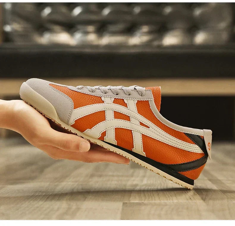 "Weiße Sommer-Sneakers mit geometrischem Muster und bequemer Passform für Damen, ideal für stilbewusste Outfits"