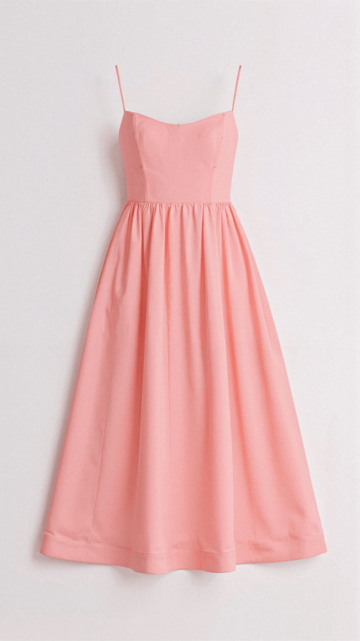 Weißes fließendes Midikleid für Damen, luftig leicht und elegant, ideal für vielseitige Anlässe und feminine Looks.