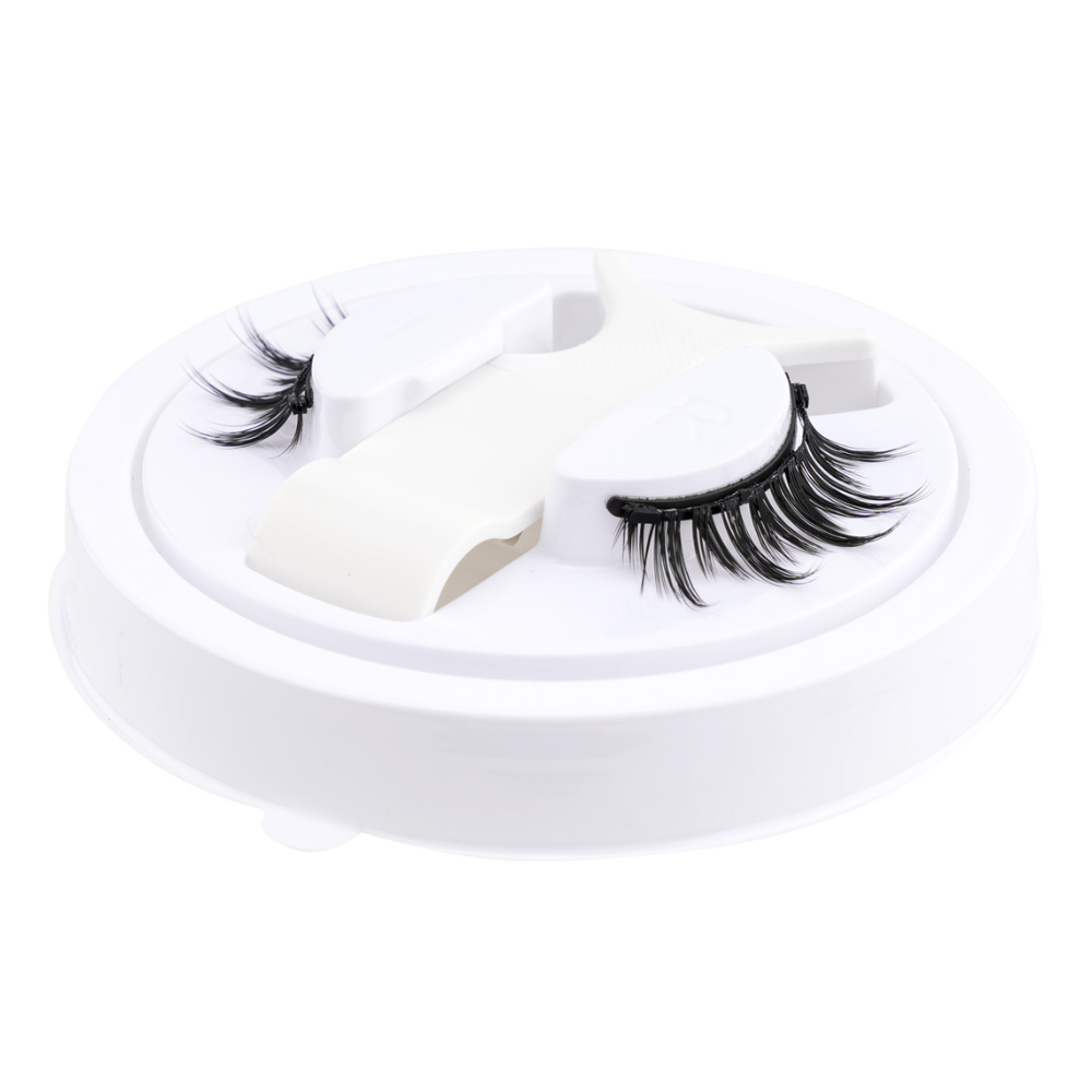 "Wiederverwendbare magnetische Wimpern ohne Kleber, voluminöser 3D-Look, einfache Anwendung, sicherer Halt, Frauenaccessoire"