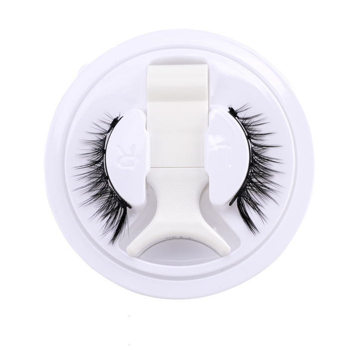 "Wiederverwendbare magnetische Wimpern ohne Kleber, voluminöser 3D-Look, einfache Anwendung, sicherer Halt, Frauenaccessoire"