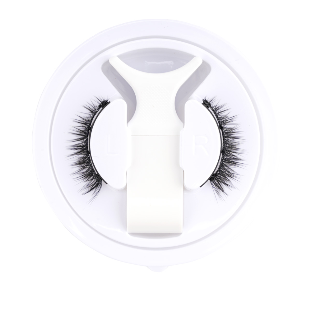 "Wiederverwendbare magnetische Wimpern ohne Kleber, voluminöser 3D-Look, einfache Anwendung, sicherer Halt, Frauenaccessoire"