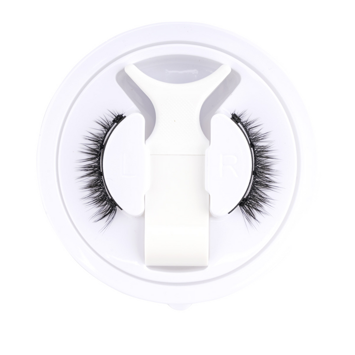 "Wiederverwendbare magnetische Wimpern ohne Kleber, voluminöser 3D-Look, einfache Anwendung, sicherer Halt, Frauenaccessoire"