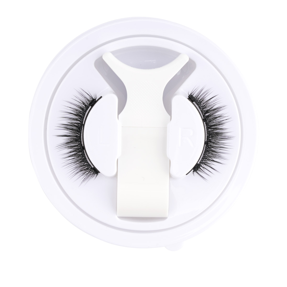 "Wiederverwendbare magnetische Wimpern ohne Kleber, voluminöser 3D-Look, einfache Anwendung, sicherer Halt, Frauenaccessoire"