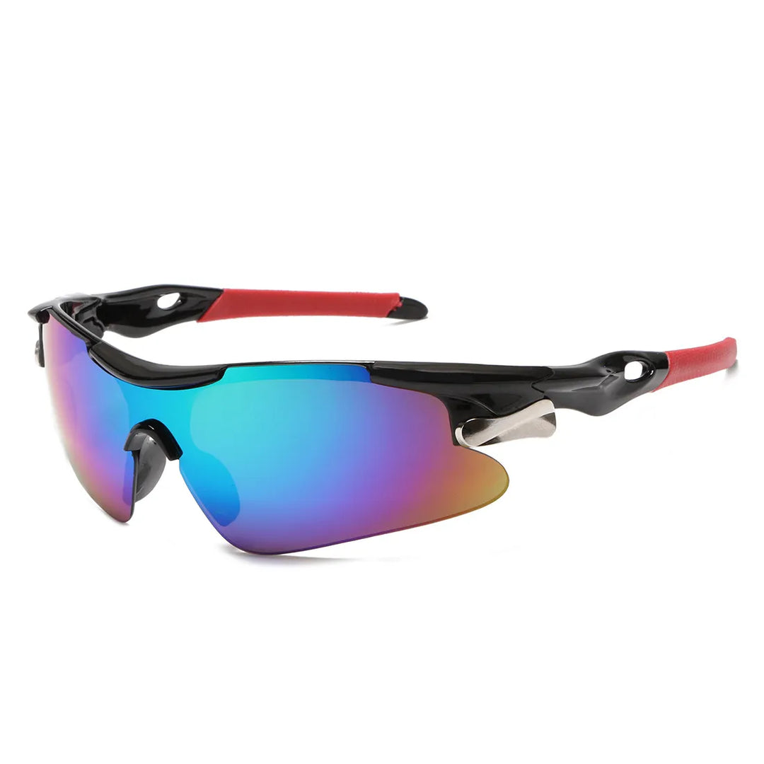 "Winddichte Damen-Fahrradbrille mit getönten Gläsern, bietet UV-Schutz und winddichte Eigenschaften in stilvollem Design."