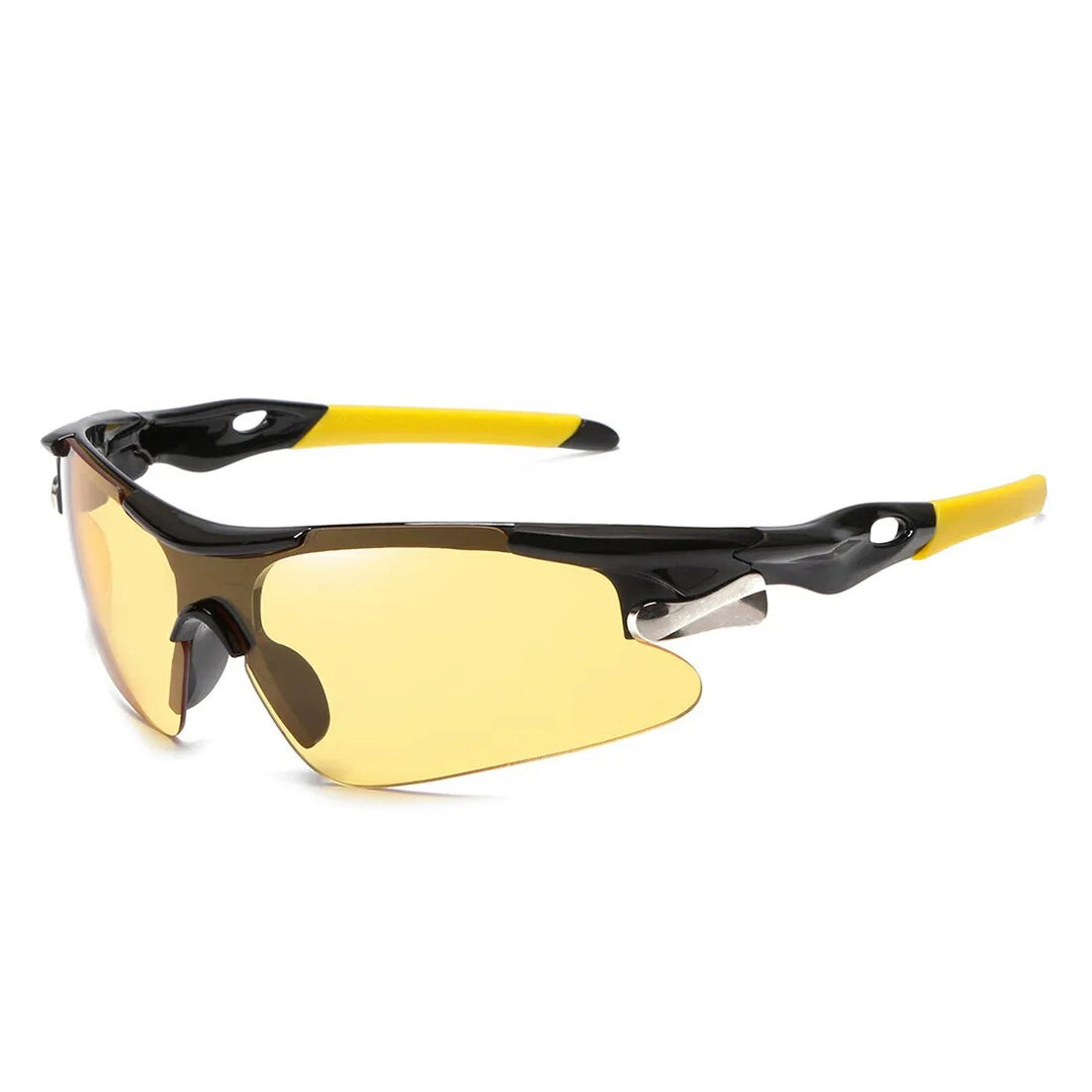 "Winddichte Damen-Fahrradbrille mit getönten Gläsern, bietet UV-Schutz und winddichte Eigenschaften in stilvollem Design."