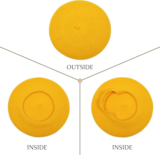 "Woll-Baskenmütze, zeitloses Design, in eleganter Farbe, aus weicher Wolle für warme Wintertage."