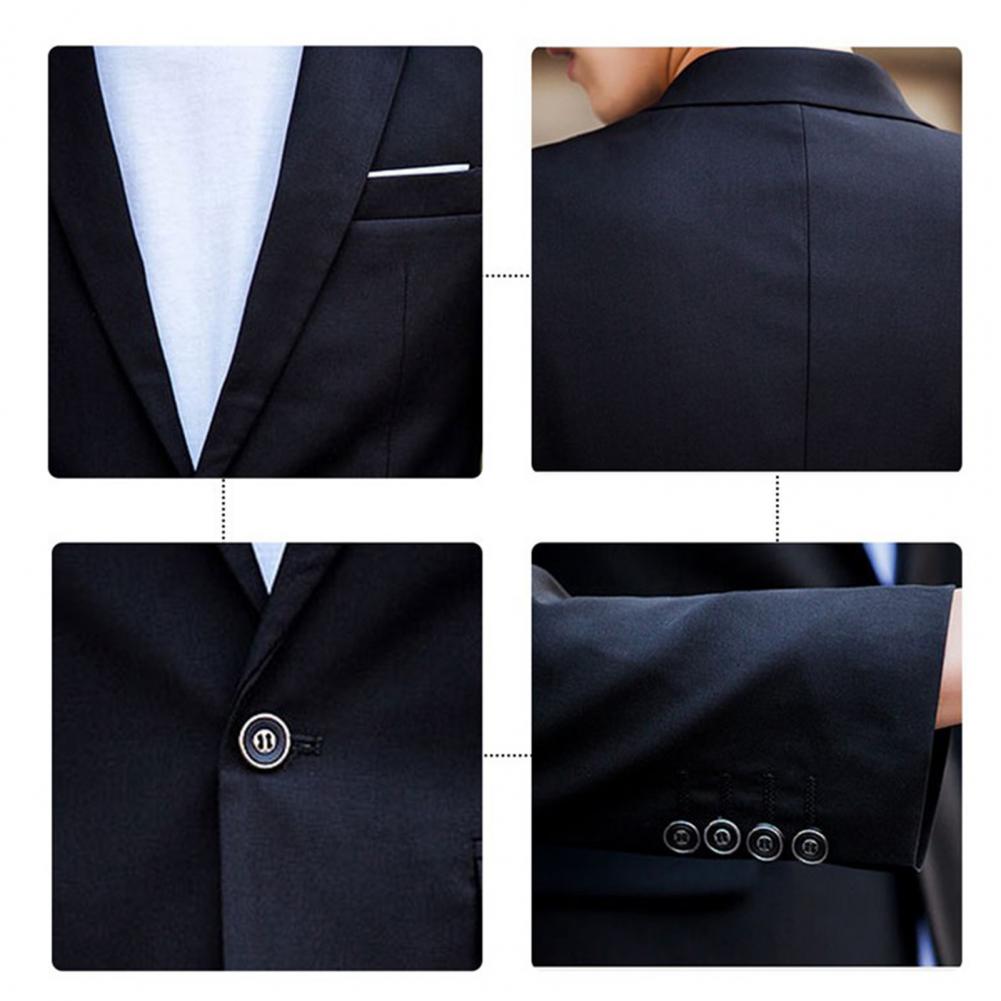 Zweiteiliger, eleganter Herrenanzug für Hochzeitsgäste, schmal geschnitten mit atmungsaktivem Stoff, ideal für Sommeranlässe.